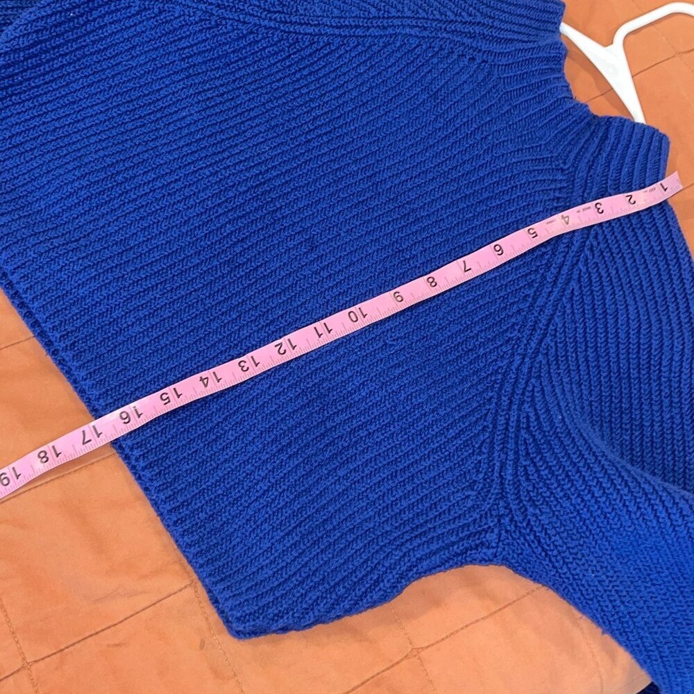 Hollister Womens Blue Knitted Cropped Sweater Size S - Picture 7 of 8
